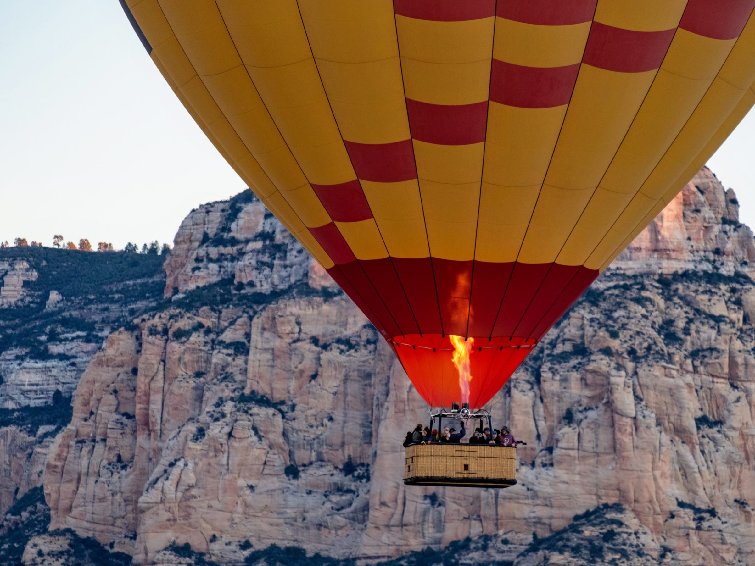 a large balloon in the sky
